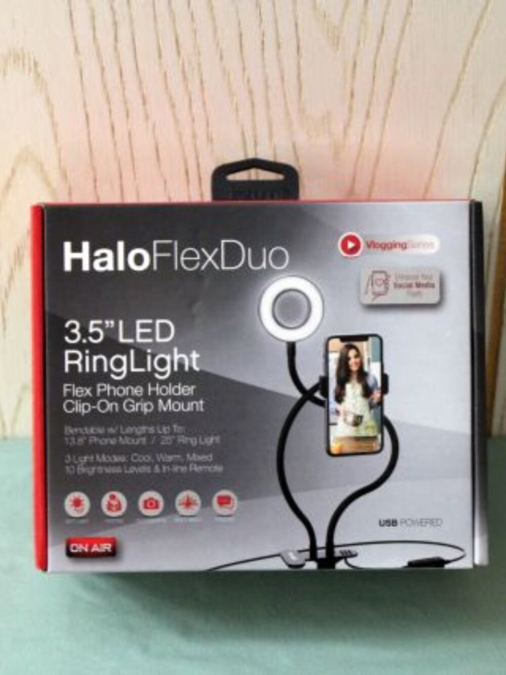 Halo Flex Duo 3.5" LED Ring Light - New in Box